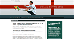 Desktop Screenshot of englandbettingodds.com